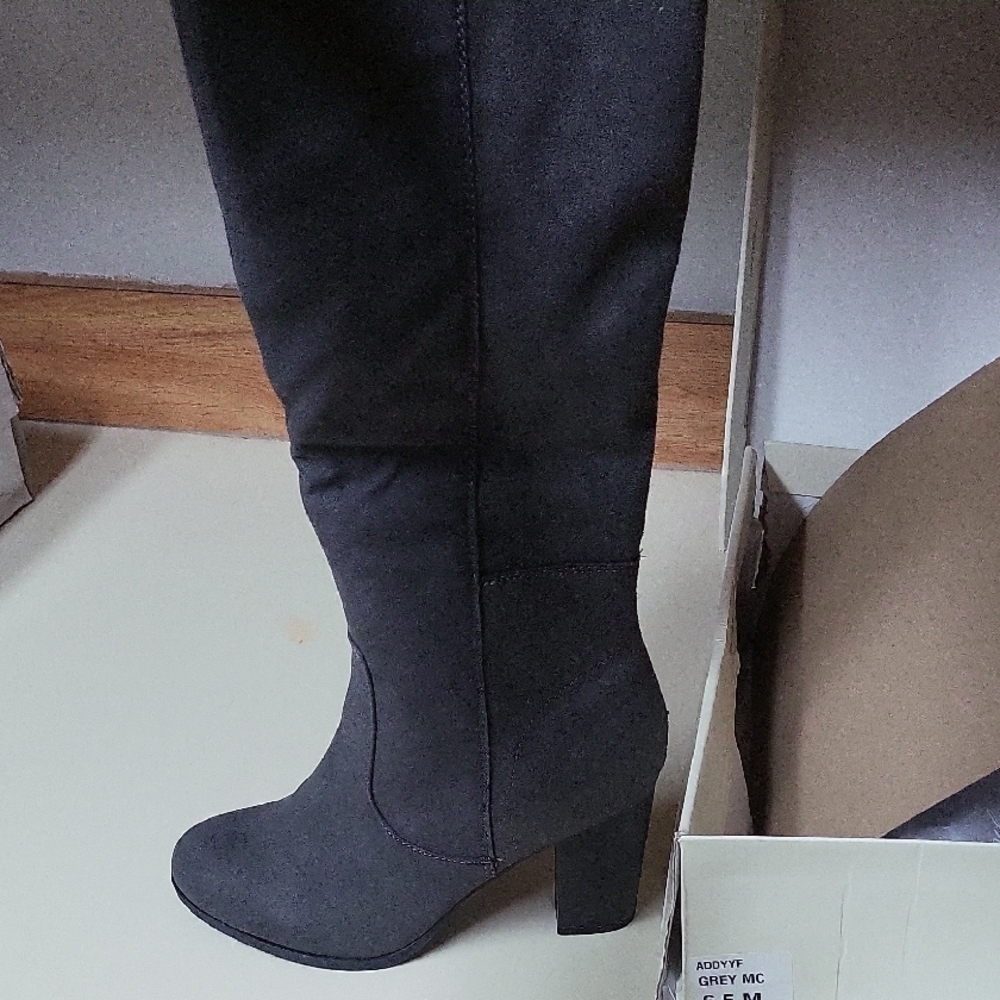 Style & Co. Charcoal Over the Knee Boots